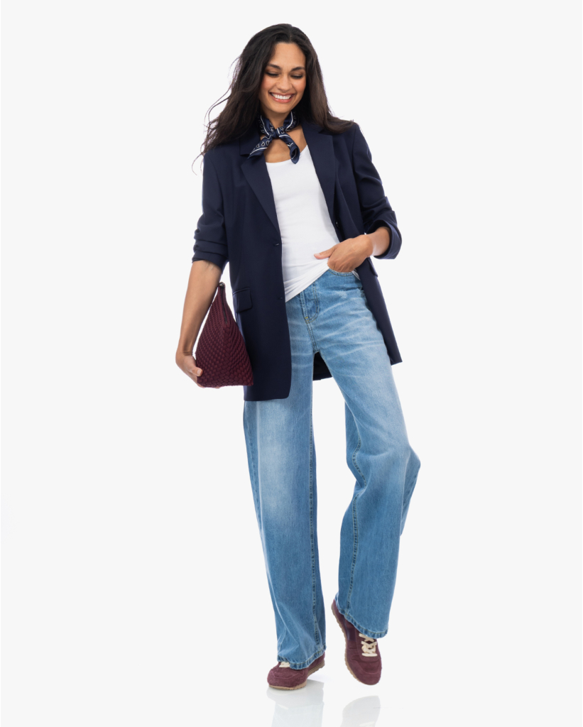 Soft Touch U-hals Top Wit