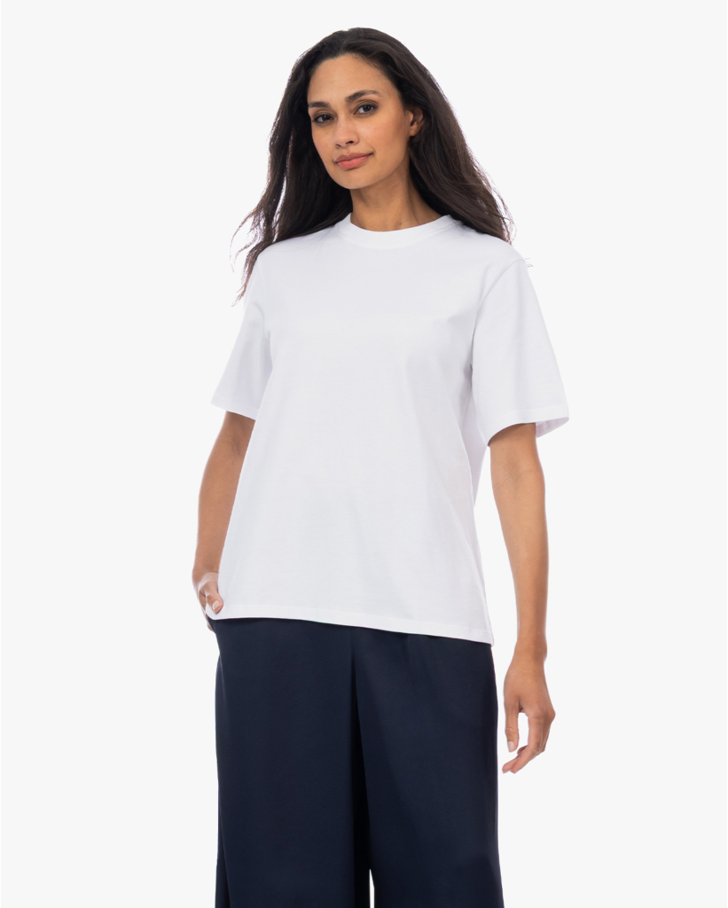 Soft Touch Boxy T-shirt Wit