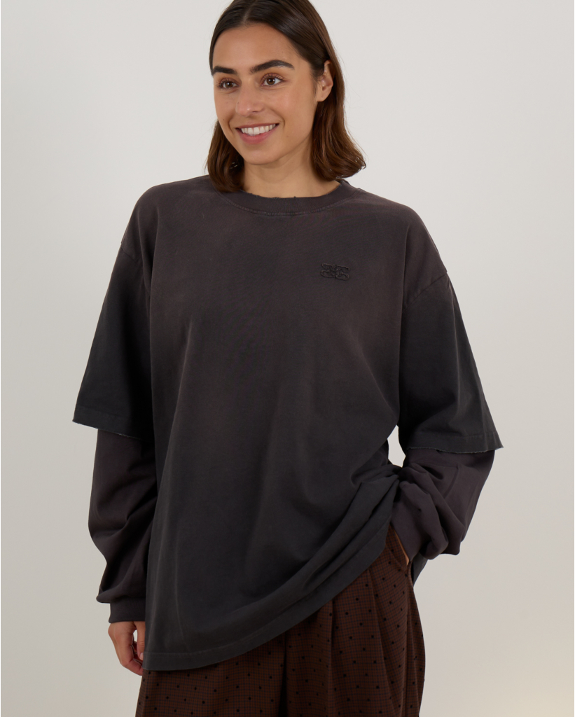 Jersey Washed Longsleeve Phantom