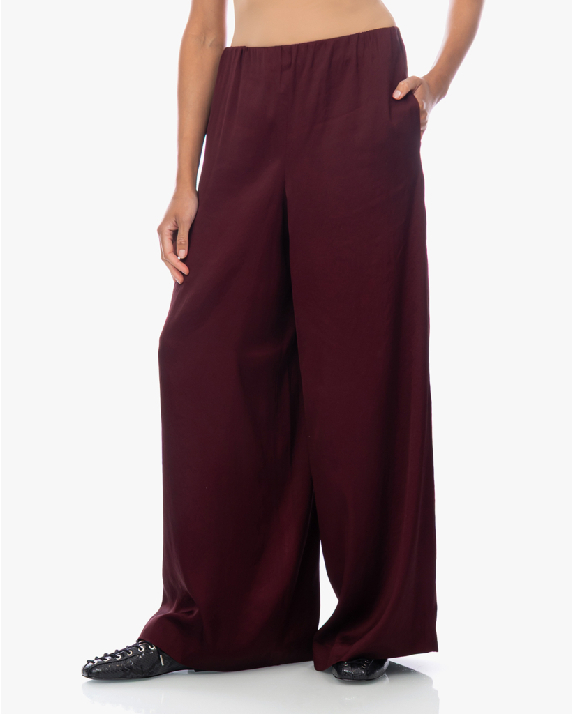 Tweezer Satijnen Pantalon Bordeaux L34