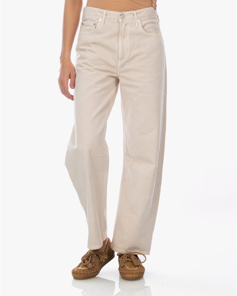 Miro Relaxed Barrel Jeans Almondette