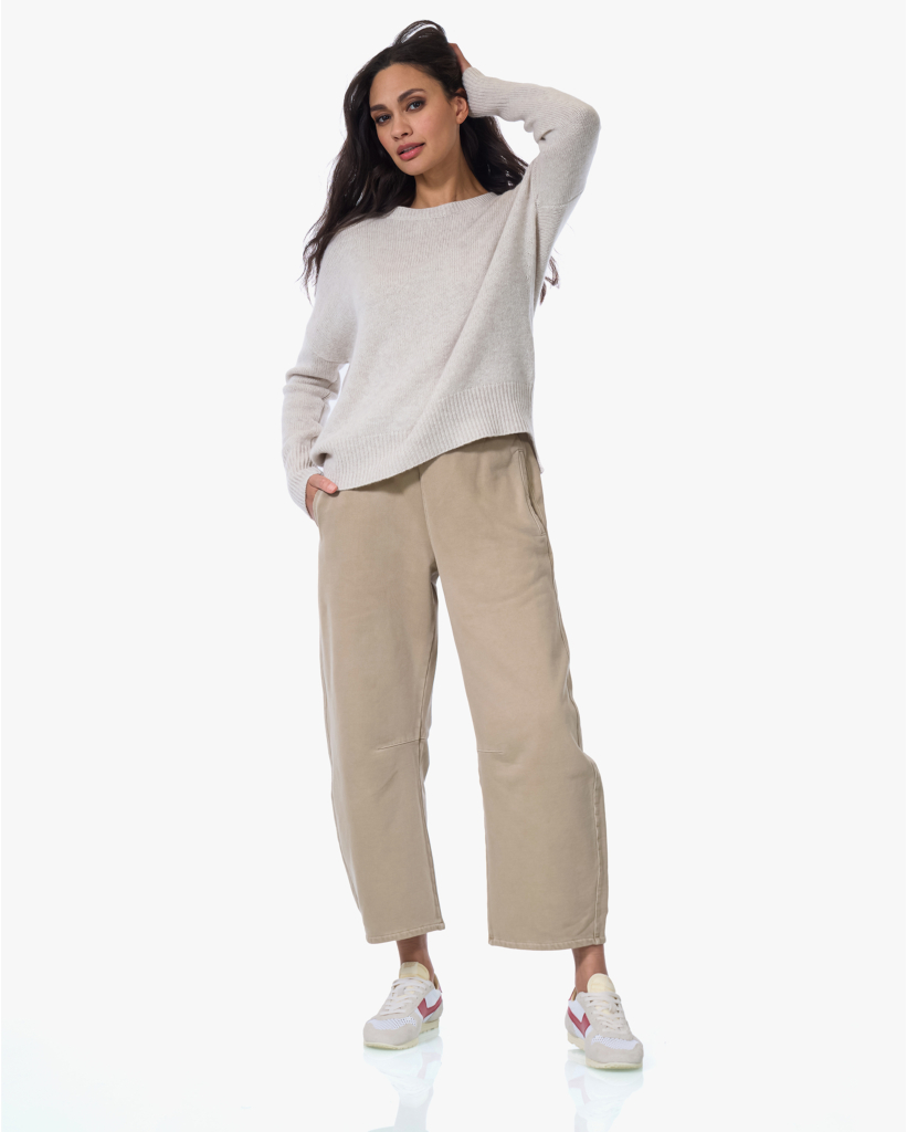 Miro Barrel Sweatpants Beige