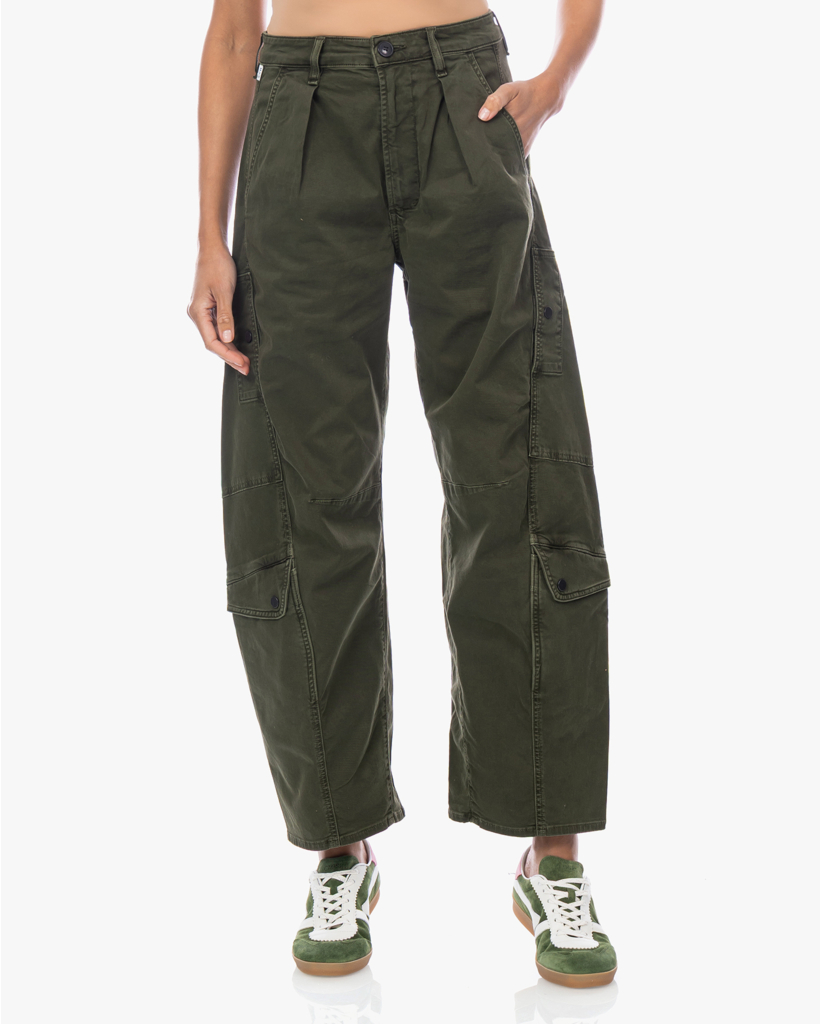 Flight Pant Barrel Cargo Broek Groen