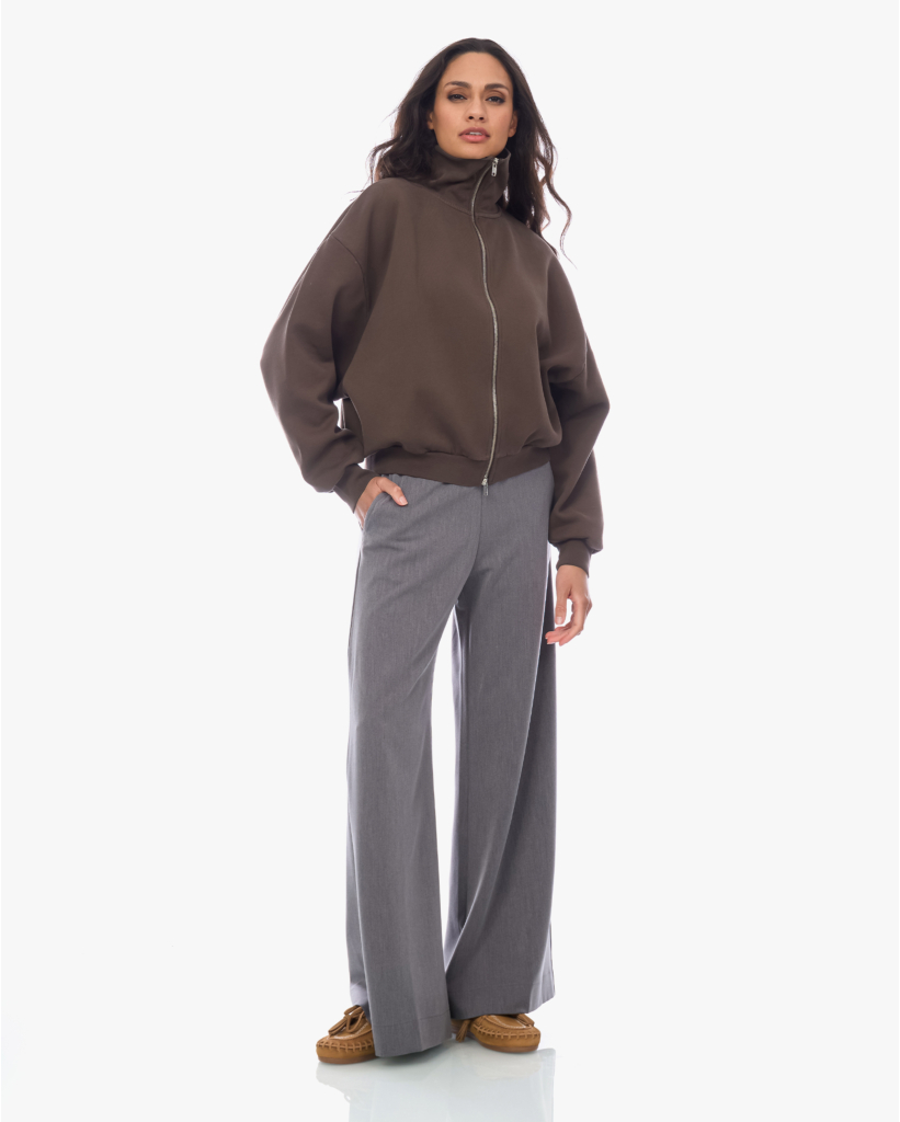 Nona Sweatvest Bruin