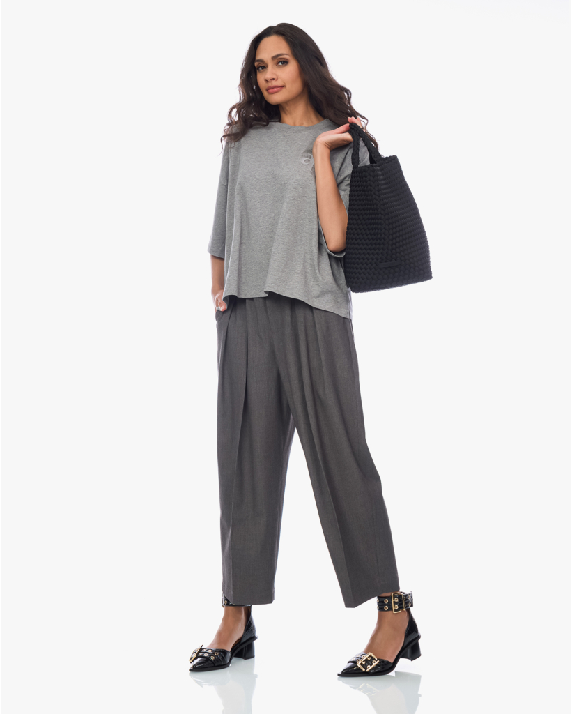 Eloise-a Boxy T-shirt Marbled Grey
