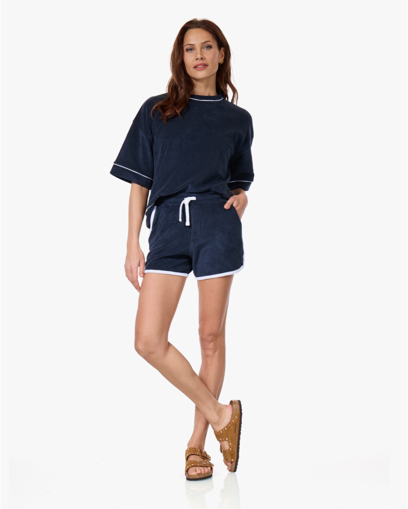 Klaxon Badstof T-shirt Navy