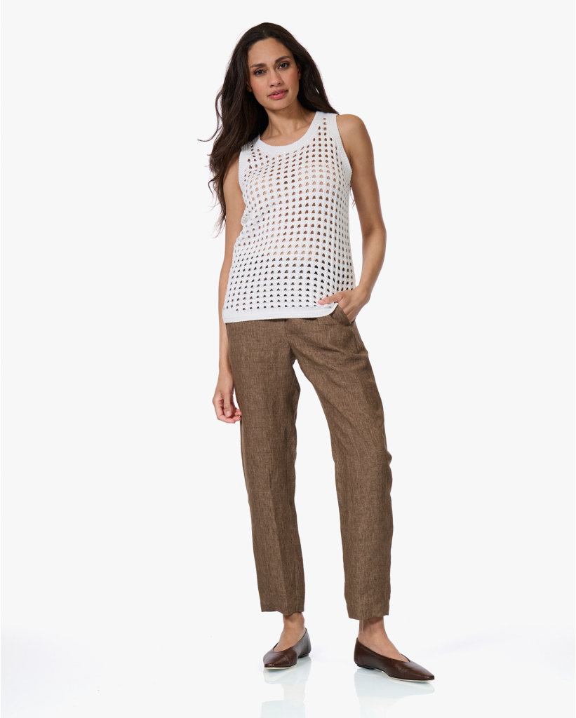 Qirina Gehaakte Top Wit 