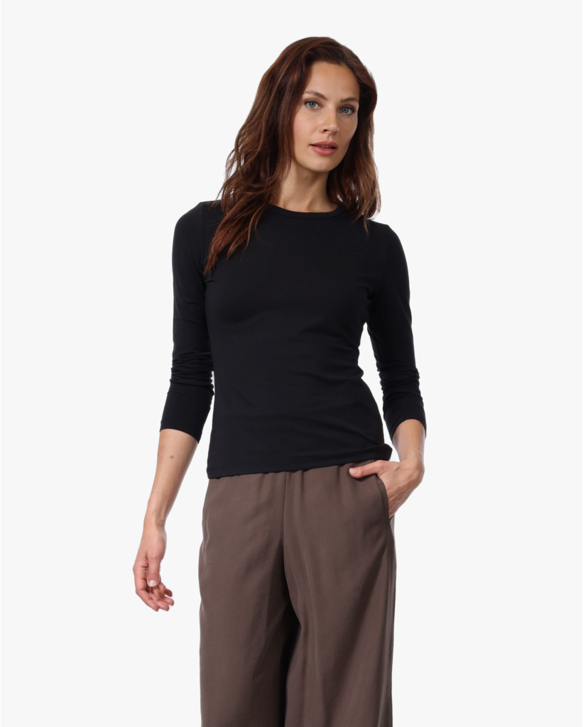 Fitted Longsleeve Zwart