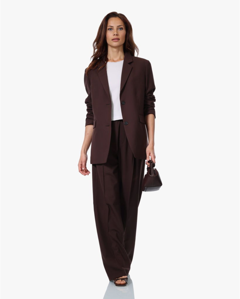 Winona Wolmix Pull-on Broek Mahogany Brown