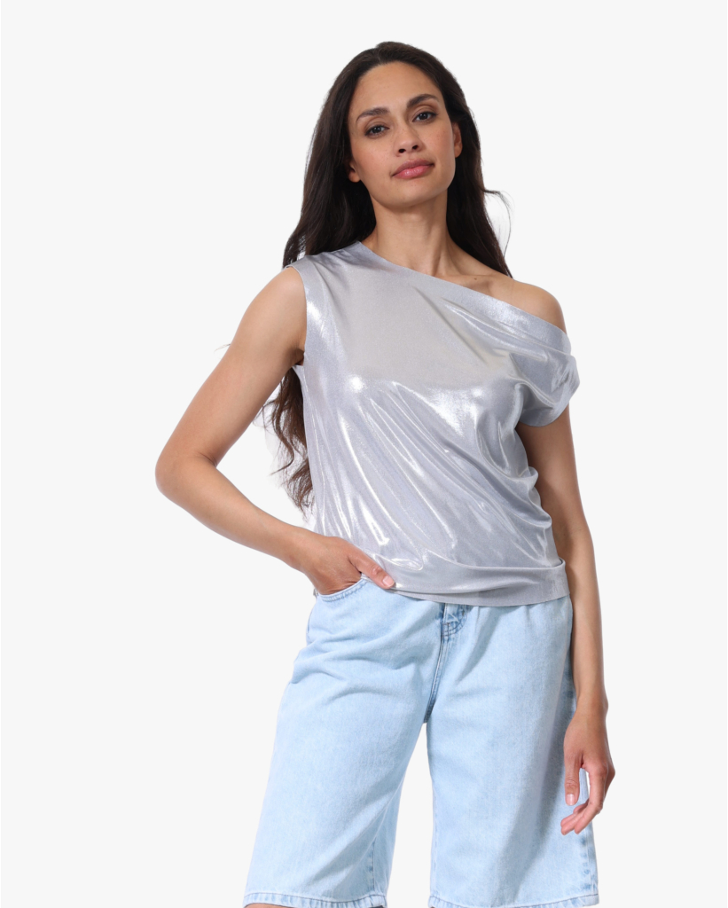 Metallic Top Silver