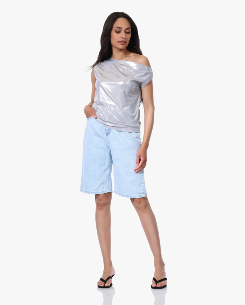 Metallic Top Silver
