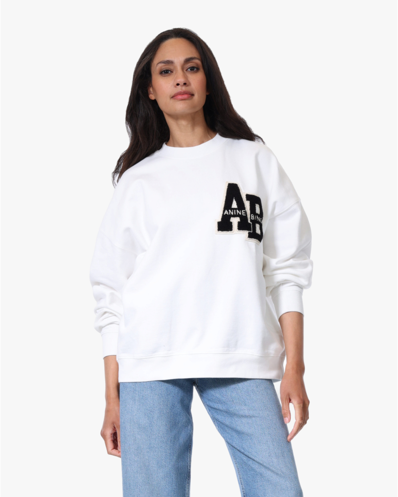 Miles Oversized Trui met Applicatie Off White