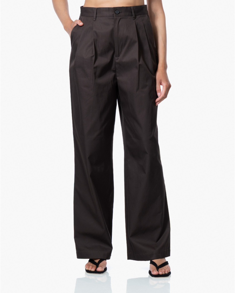 Katoenen Chino Pantalon Chocolate