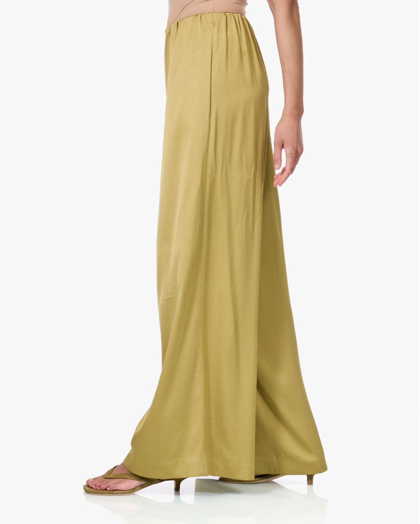 Tweezer Satijnen Pantalon Mosterd L34