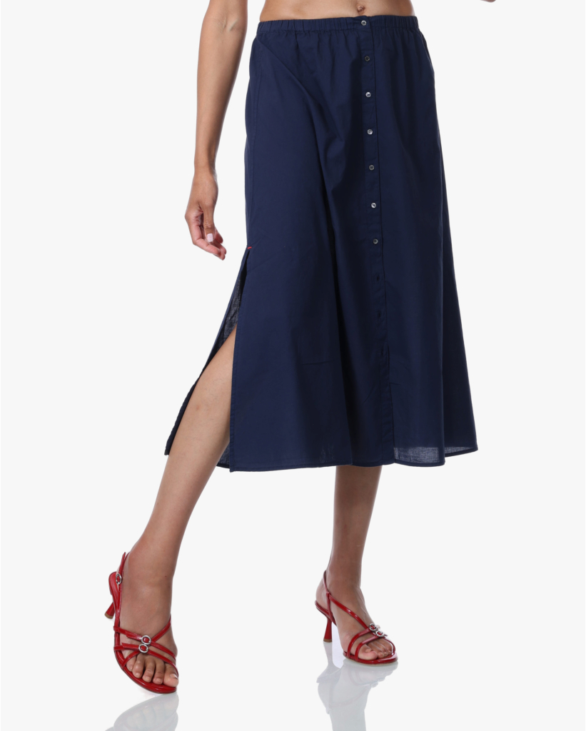 Scarlett Lightweight Midi Rok Navy
