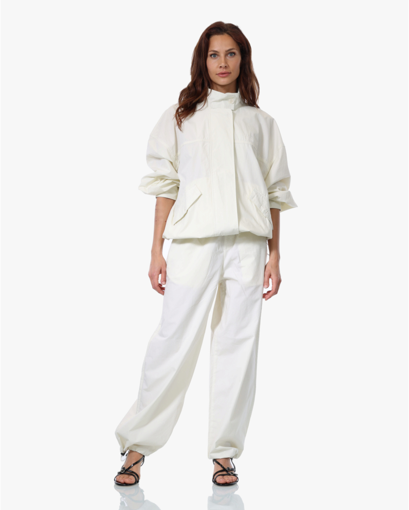 Nazan Biologisch Katoenen Pantalon Off White