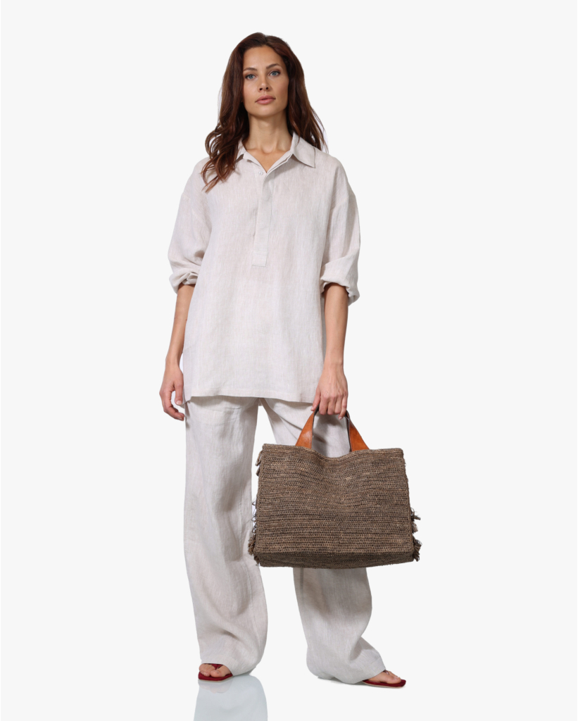 Linnen Oversized Blouse Naturel