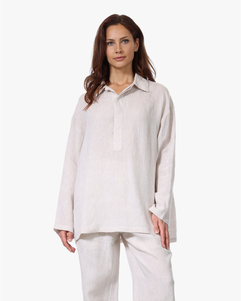 Linnen Oversized Blouse Naturel