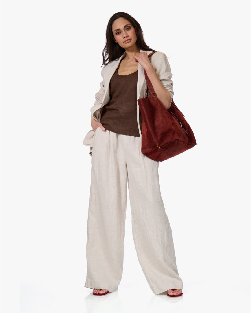 Joseph M Tas Brulé Split Suede
