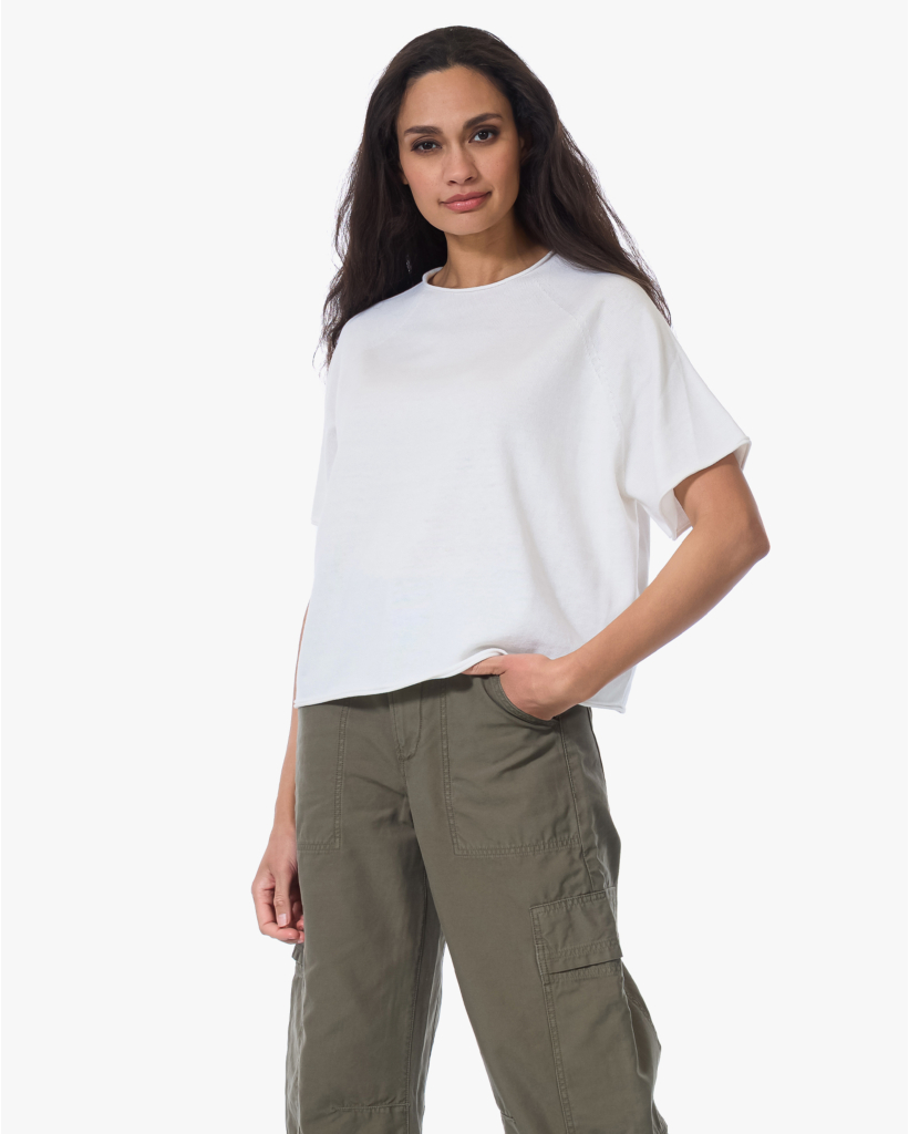 Moeny Trui met Korte Mouw Off-white