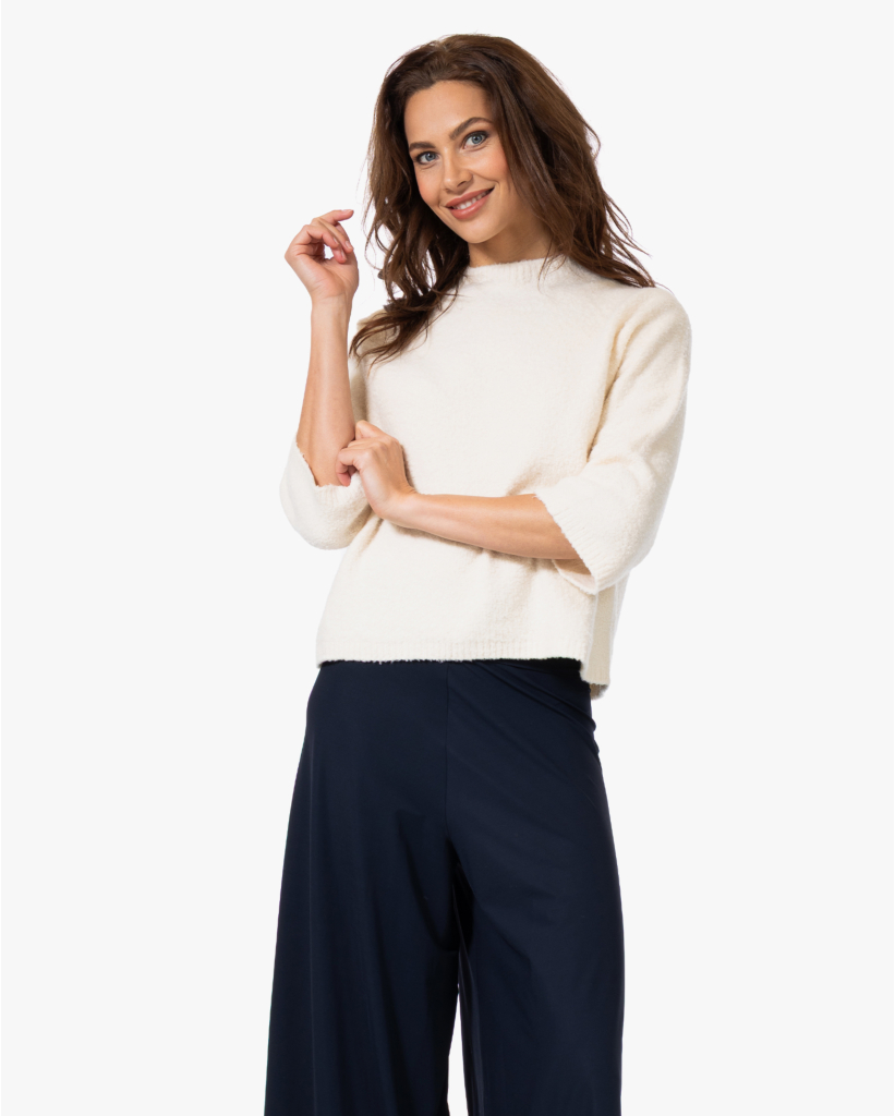 Bouclé Katoenmix Trui Jasmin