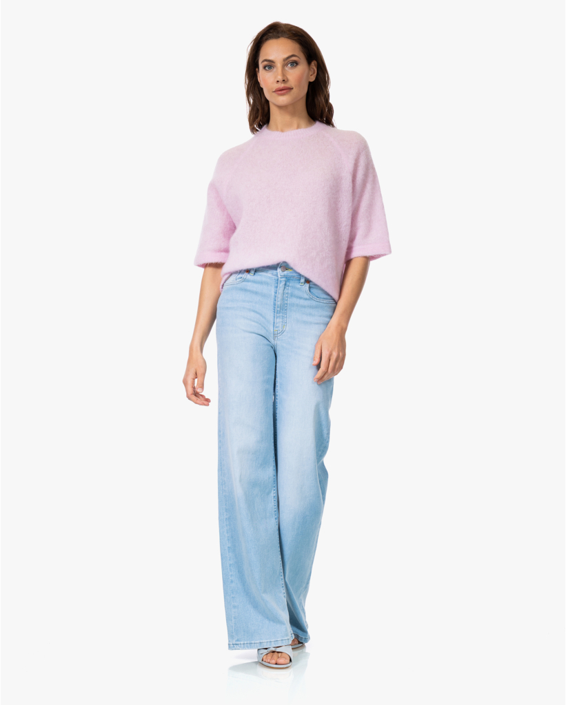 Mohairmix Raglan Trui Cool Rose
