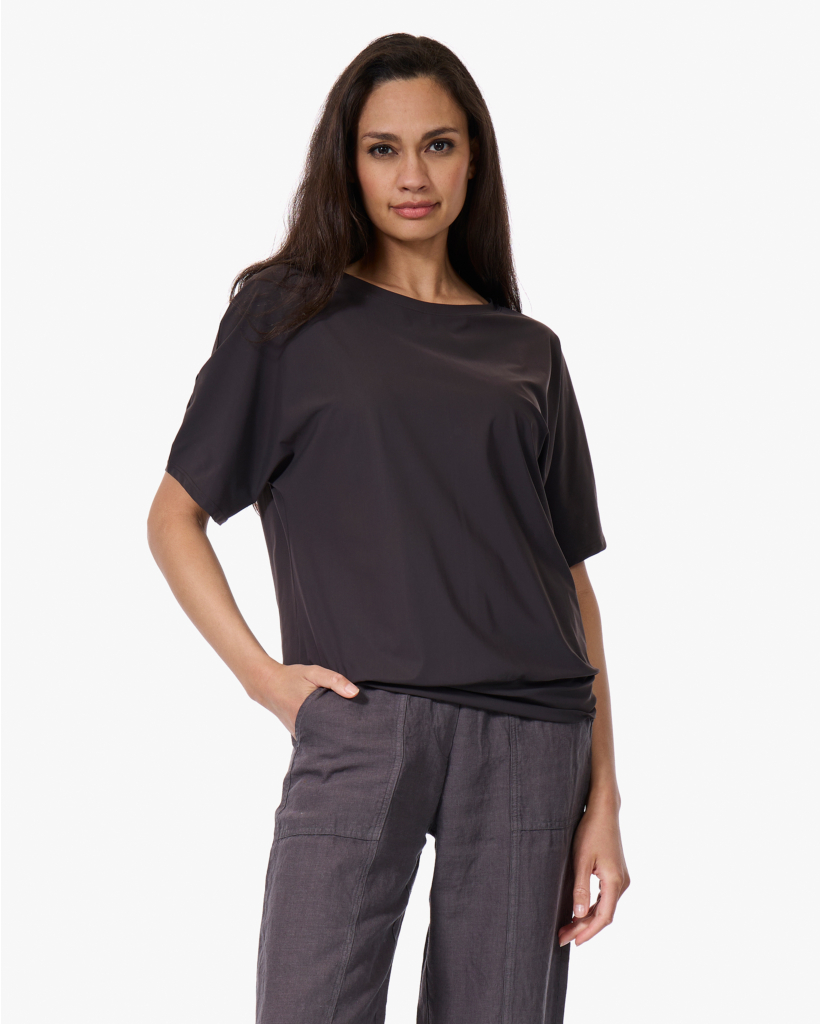 Travel Jersey T-shirt Dark Truffle