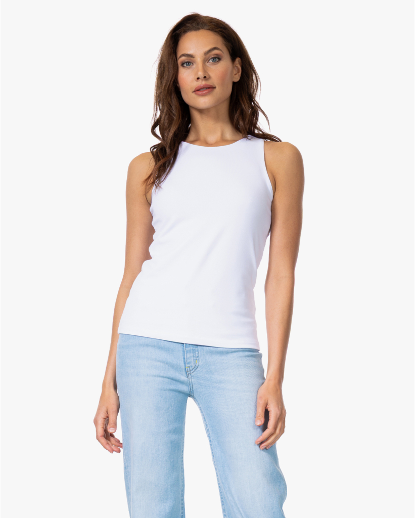 Dubbellaagse Tanktop Wit