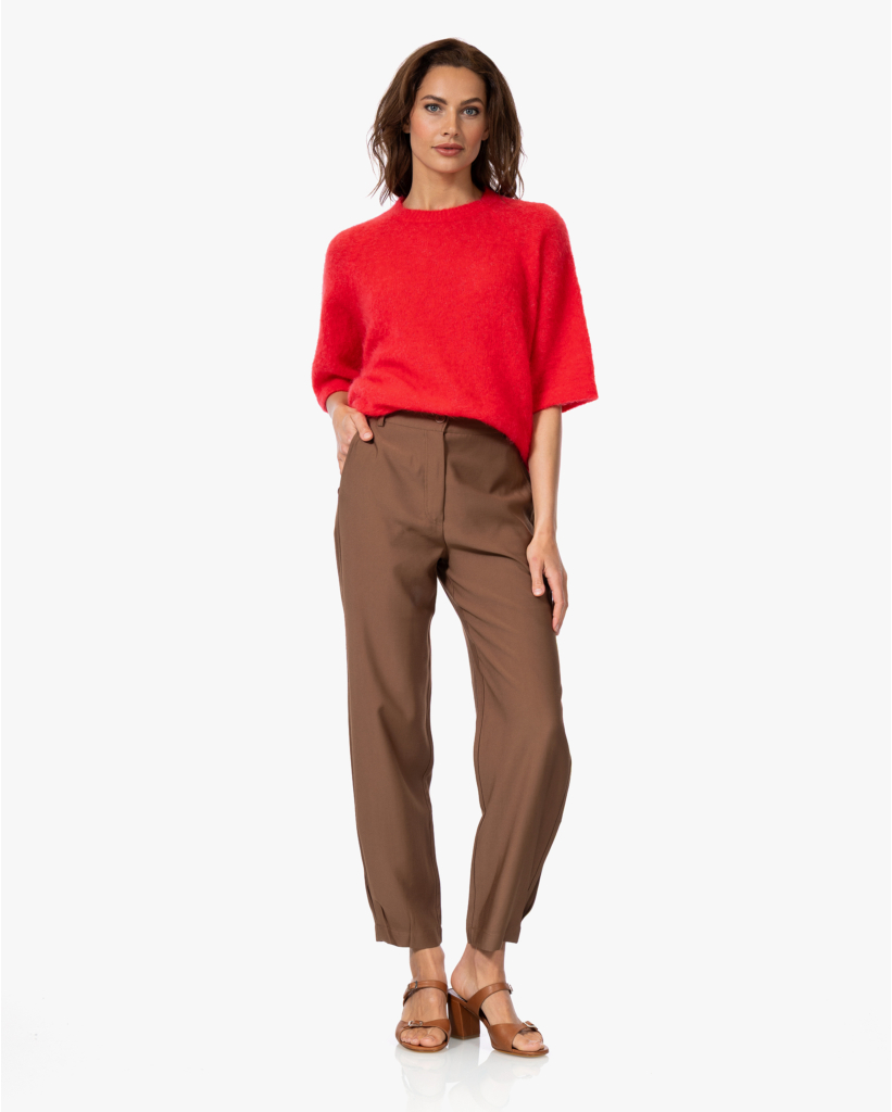 Viscose Twill Pantalon Tobacco