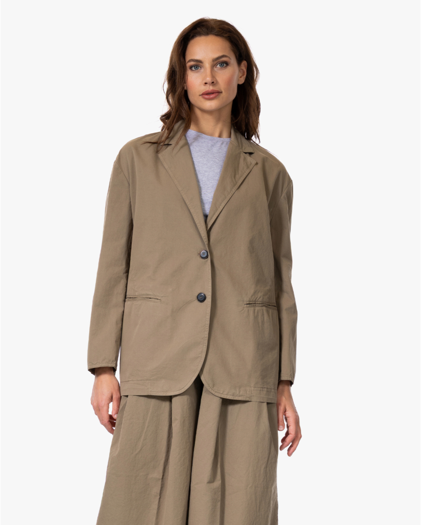 Katoenen Blazer Camel 