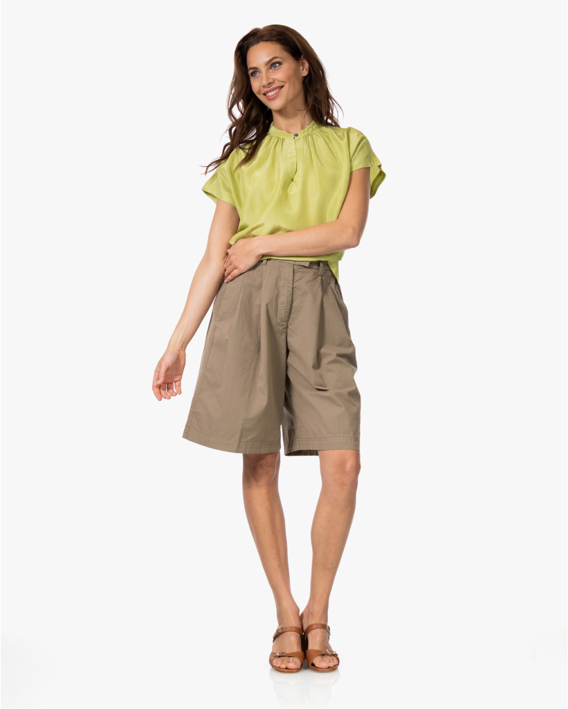 Zijden Blouse Kiwi