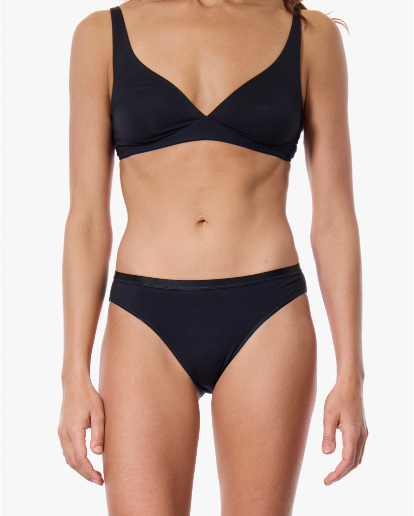 Cotton Sensation Slip Zwart
