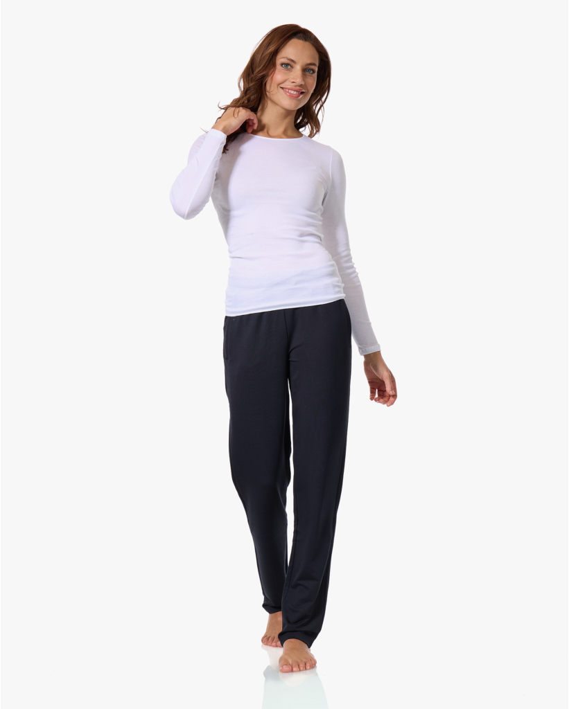 Cotton Seamless Longsleeve Wit