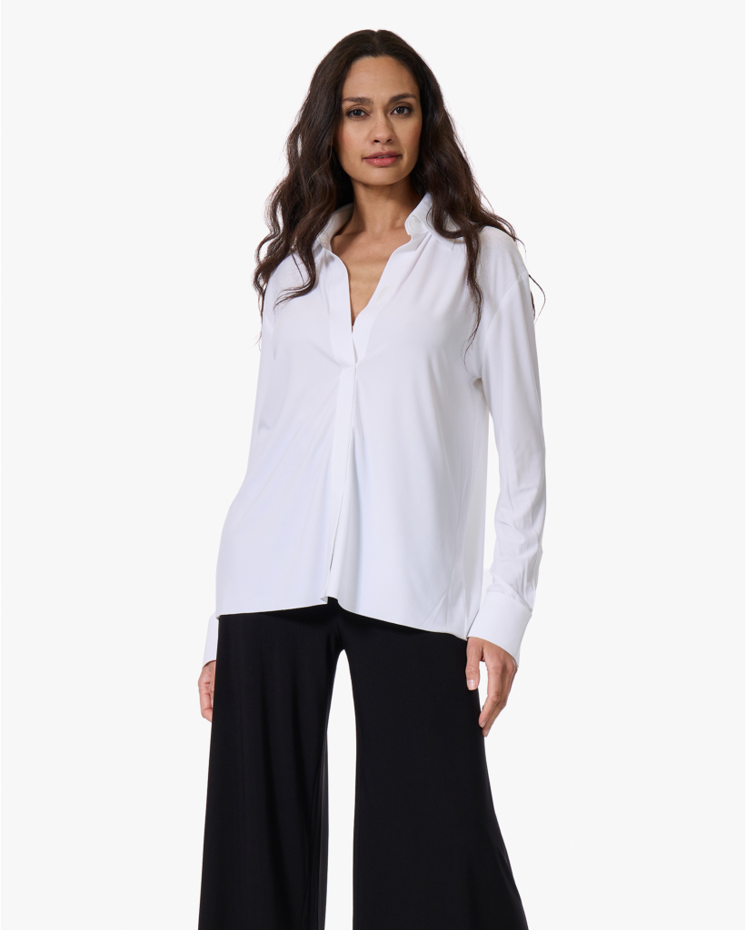 Tech Jersey Blouse Snow White