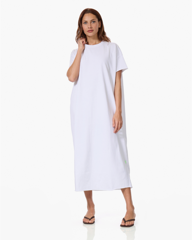 Gigi Maxi T-shirt Jurk Wit