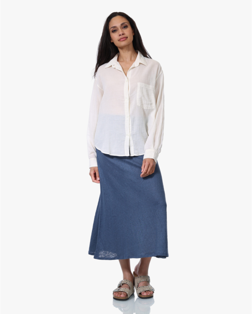 Crinkle Katoen Blouse Off-white