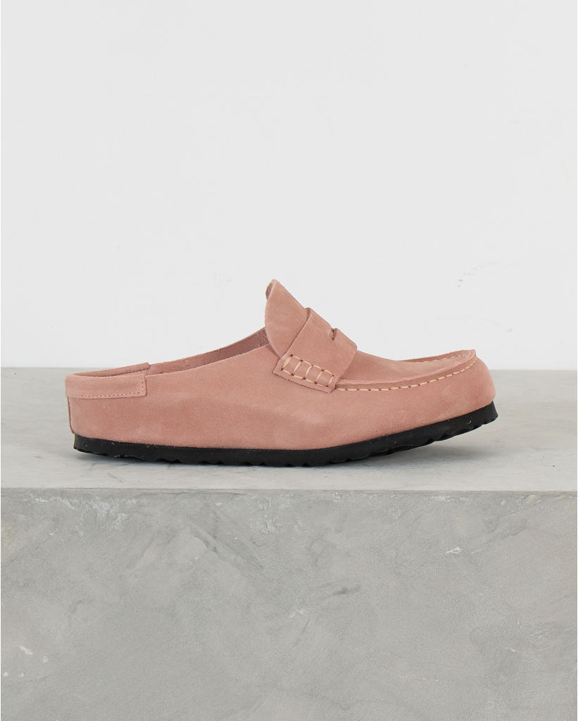 Naples Wrapped Suède Clogs Pink Clay