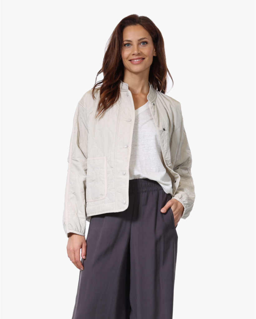 Kort Quilted Jack Limestone