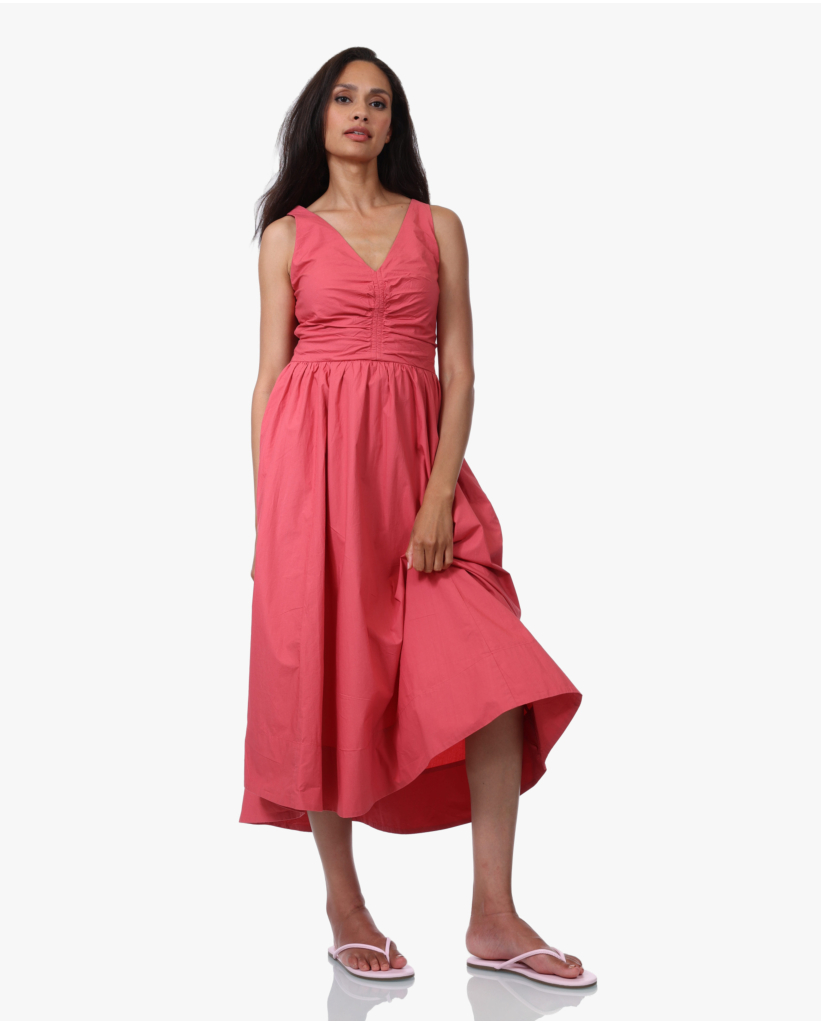 Patrice Midi Jurk Pink Petal
