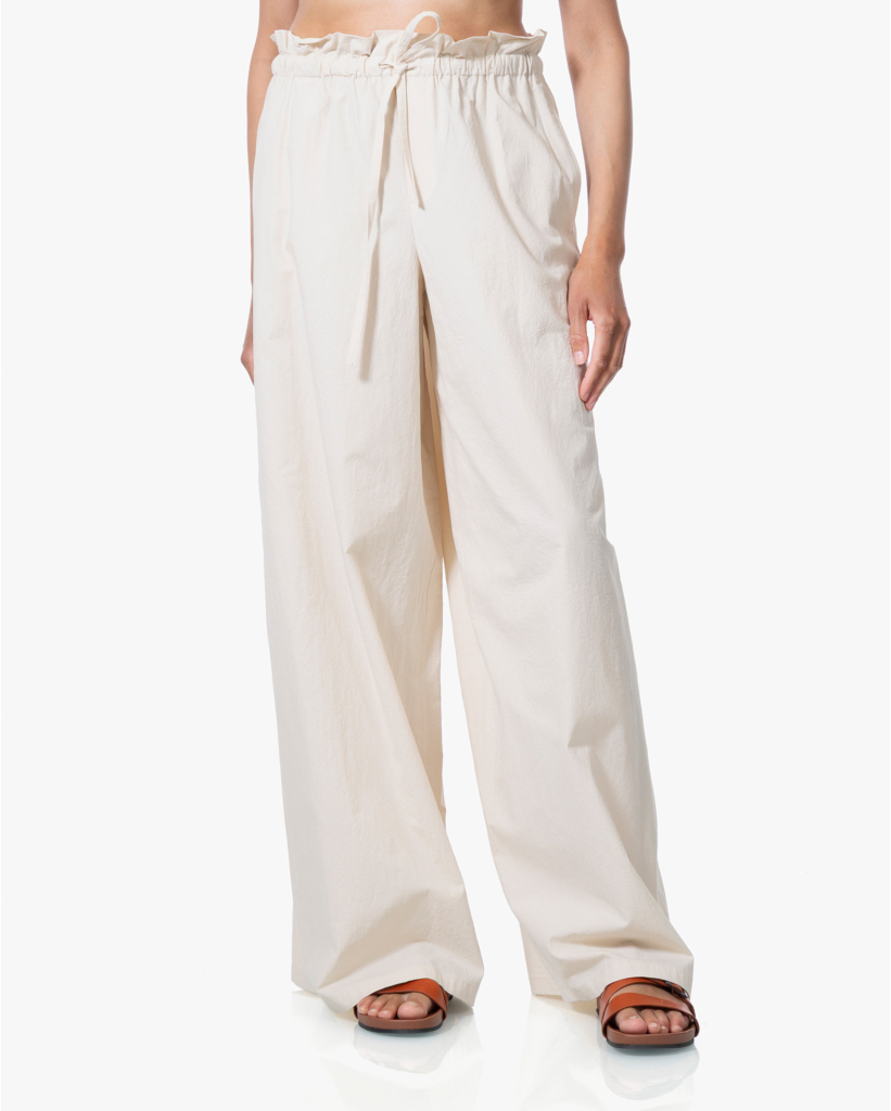 Dwindle Flowy Paperbag Pantalon Beige