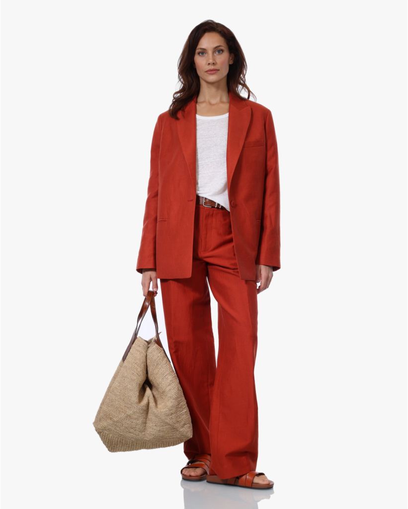 Linnen Relaxed Tank Top Off White