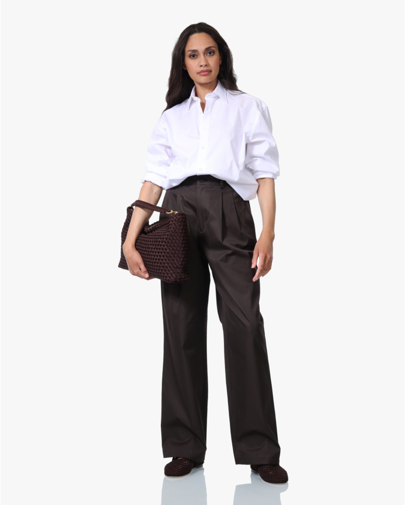 Katoenen Chino Pantalon Chocolate