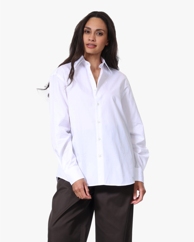 Classic Blouse Lange Mouw Wit