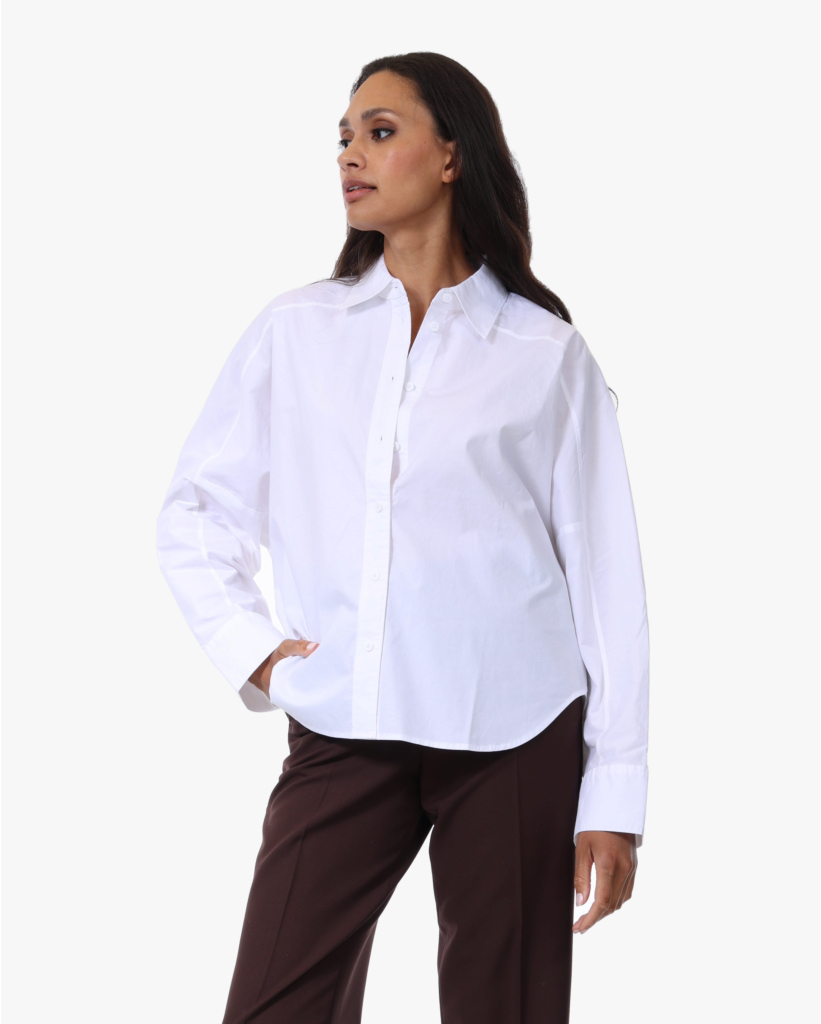 Blouse met Ruffle detail Wit