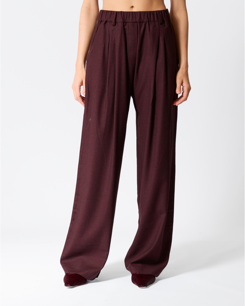 Wolblend Pull-on Pantalon Dark Grape
