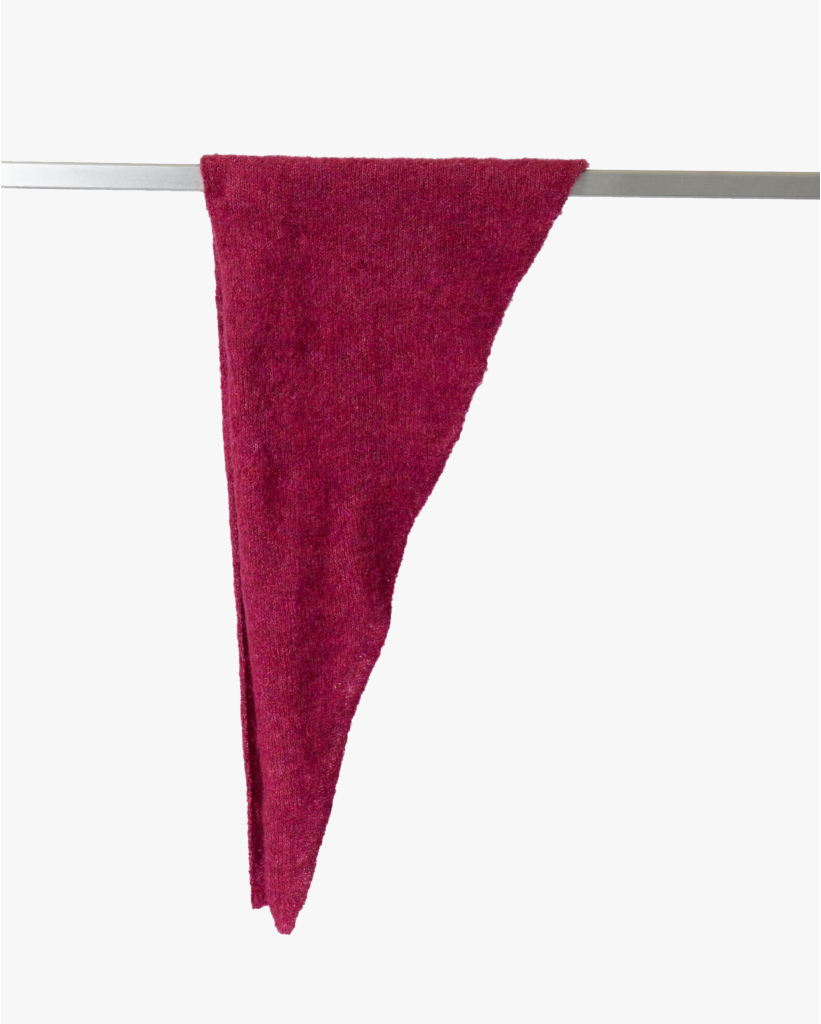Mohairblend Bandana Sjaal Soft Cherry