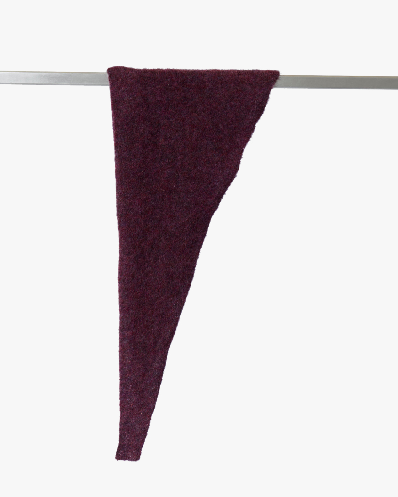 Mohairblend Bandana Sjaal Grape