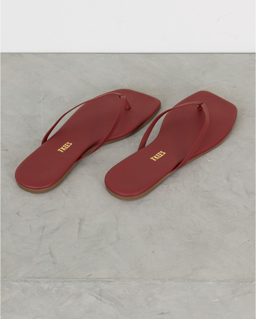 Square Toe Lily Slipper Burgundy