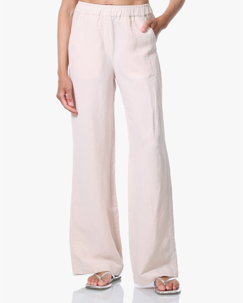 Tencel-Linnen Pantalon Sandstone