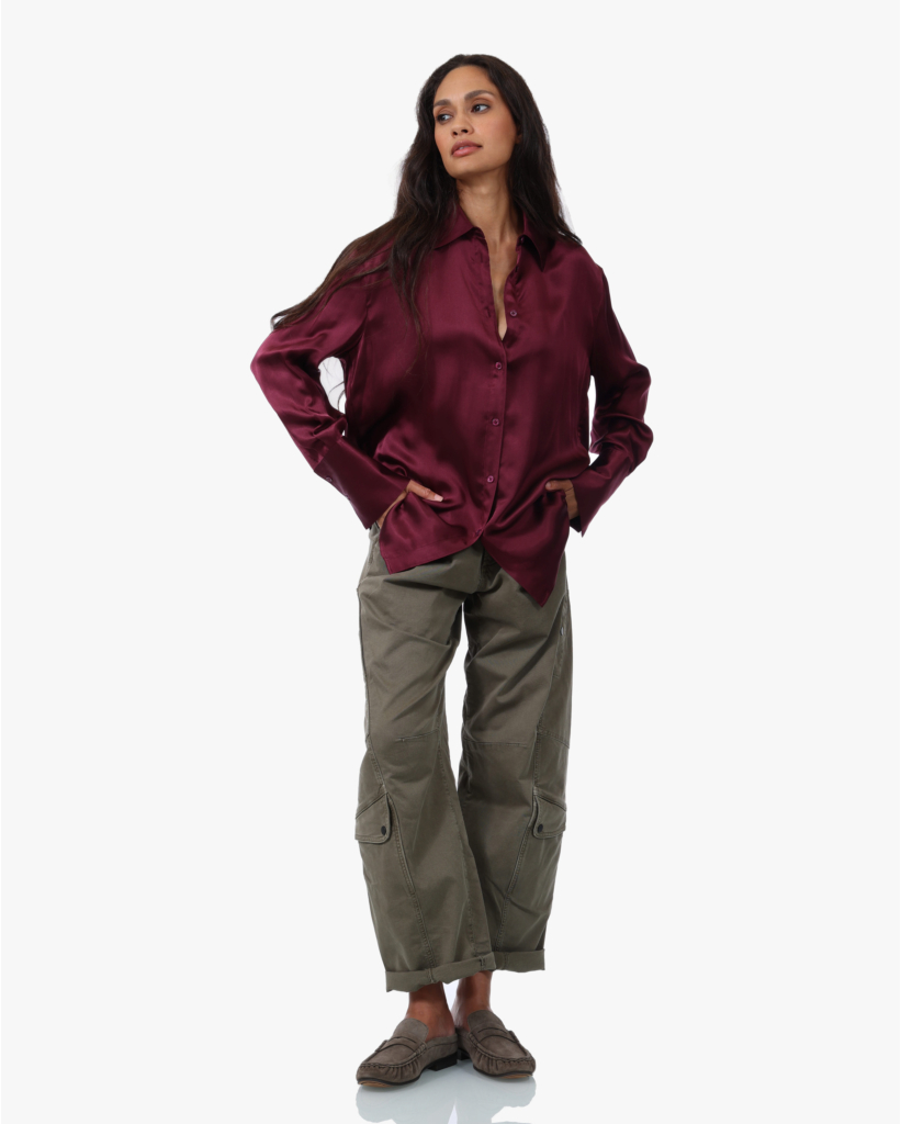 Satijnmix Blouse Fig